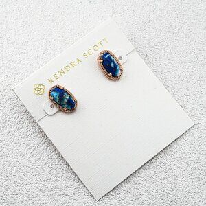 Kendra Scott Blue Mixed Cubic Zirconia Stud Earrings